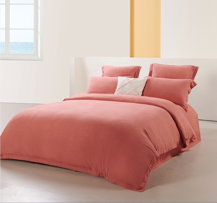 Rayon Linen Duvet Cover King OEM Katı Sürdürülebilir King Duvet Cover Set