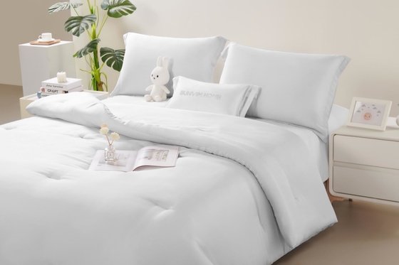 OEM Tencel Lyocell Comforter Set Beyaz Konforlu İkiz Comforter Setleri