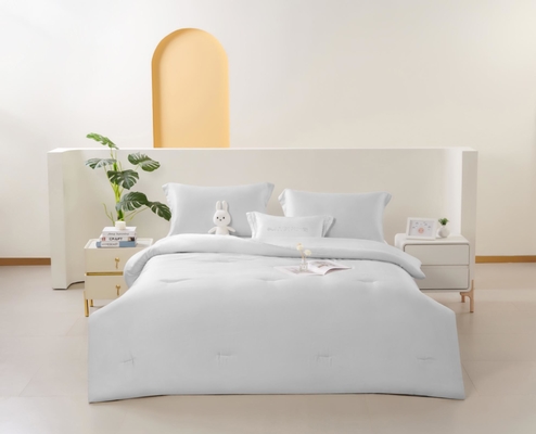 OEM Tencel Lyocell Comforter Set Beyaz Konforlu İkiz Comforter Setleri
