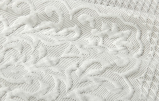 Açık Gri Duş Perde Jacquard % 95 Pamuk % 5 Geri Dönüştürülmüş Poliester