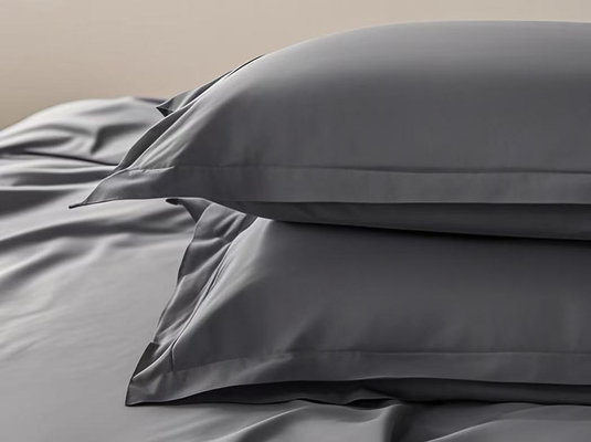 OEM Tencel Liyosel Yorgan Takımı Koyu Gri Rahat İkiz Yorgan Takımları